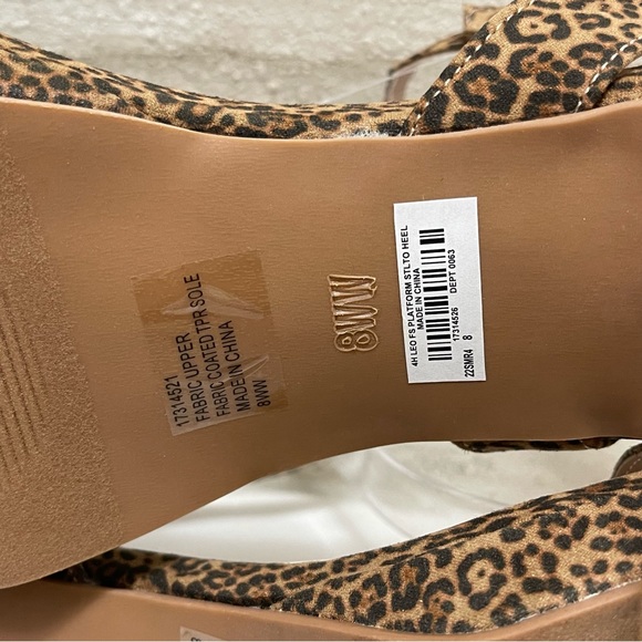 Torrid Leopard Print Platform Stiletto Heel Size 8 WW - Picture 7 of 8